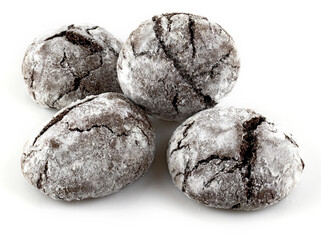 Image of delicious brownie cookies close up.brownie