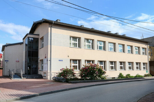 WADOWICE, POLAND - AUGUST 28, 2021: Municipal Social Welfare Center In Wadowice, Poland.