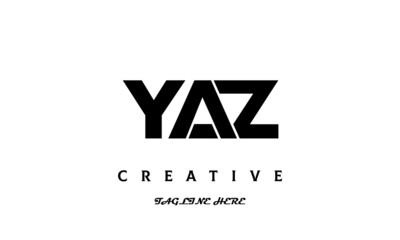 YAZ creative three latter logo design