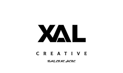 XAL creative three latter logo design