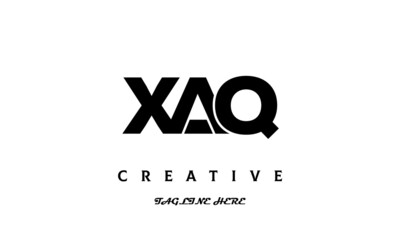 XAQ creative three latter logo design