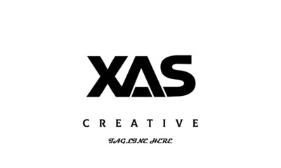 XAS creative three latter logo design