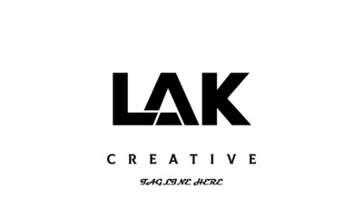 LAK creative three latter logo design