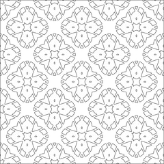 Design monochrome grating pattern,black and white patterns.Repeating geometric tiles from striped elements. black otnament.