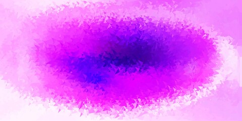 Light purple, pink vector gradient polygon layout.