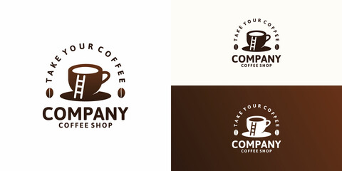 vintage coffee logo design inspiration, logo for coffee place,cafe and other