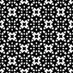 Seamless vector pattern in geometric ornamental style. Black  ornament.
