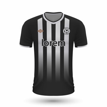 Realistic soccer shirt Angers 2022, jersey template for football kit.