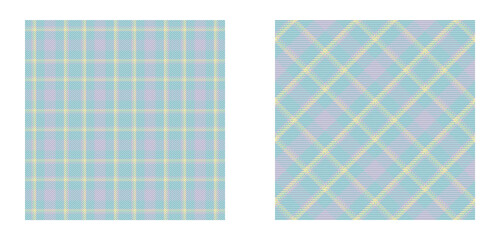 Plaid design in dusty blue, pink, off-white and tan. Seamless pattern.
