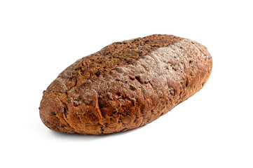 Loaf of bread made from a mixture of wheat and rye flour with an appetizing brown crust