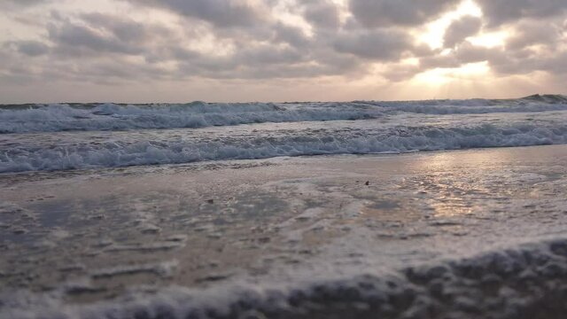 Sunset in the snow Mannar Island