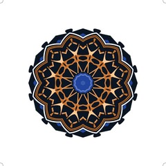 spiritual symbol round ornament