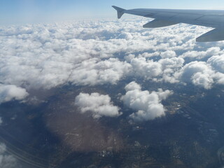 Fototapeta premium Over the clouds in the sky