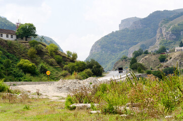 asphalt mountain road