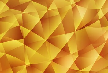 Obraz premium Light Orange vector shining triangular background.