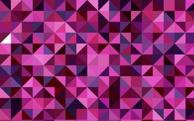 Dark Pink vector abstract polygonal template.