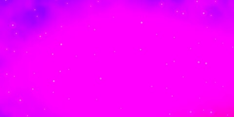 Fototapeta premium Light Purple, Pink vector texture with beautiful stars.
