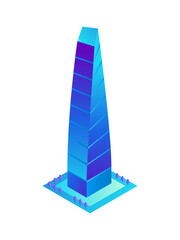 Isometric Skyscraper Illustration