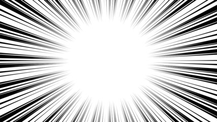 太めの集中線 16：9