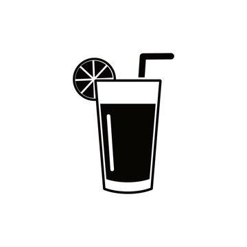 Homemade Lemonade Label Design With A Glass Filled Up With Lemonade . Vector Graphic.