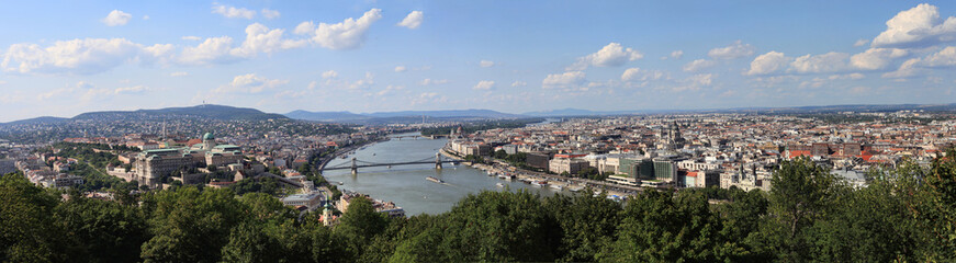 budapest panoramic view from gellert hill