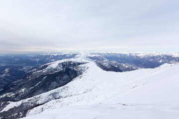 View of landscape in Val Cavargna near Como