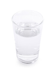 clean water isolated on white background