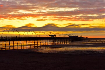 Fototapeta premium pier sunset