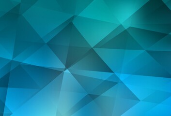 Light BLUE vector gradient triangles template.