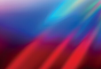 Light Blue, Red vector blurred bright pattern.