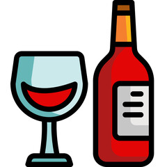 wine line icon