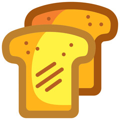 bread flat icon
