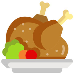 turkey flat icon