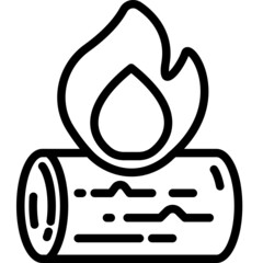 bonfire line icon