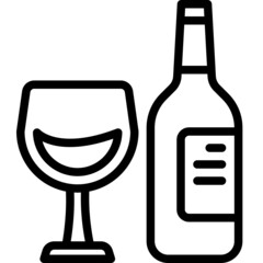 wine line icon