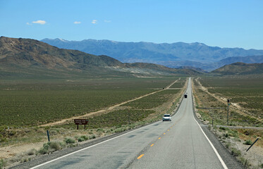 Driving down the valley, Nevada