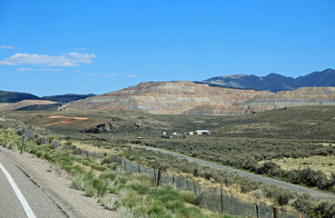 Fototapeta na wymiar Landscape with Robinson Mine, Nevada