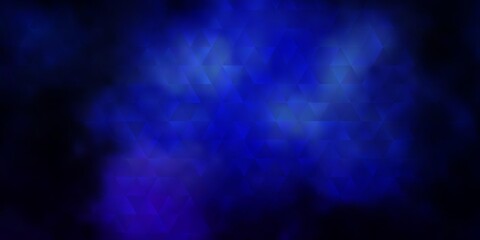 Obraz premium Dark Pink, Blue vector texture with triangular style.