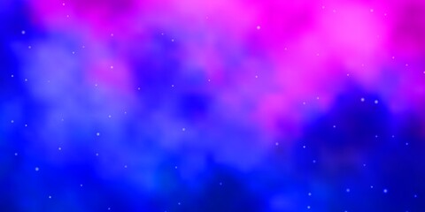 Naklejka na ściany i meble Light Pink, Blue vector texture with beautiful stars.