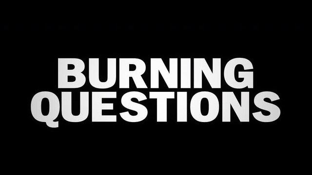 Burning Questions Text Paper Burn