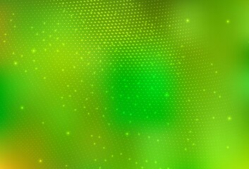 Light Green, Yellow vector Illustration with set of shining colorful abstract circles.