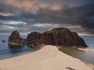 日本の海の夕焼け