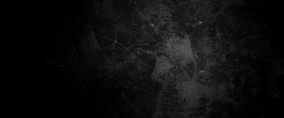 Fototapeta na wymiar Horror Cement Texture. Grunge scary background. Wall Concrete Old black