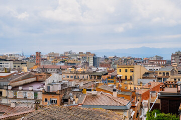 Fototapeta premium Girona colourful city view
