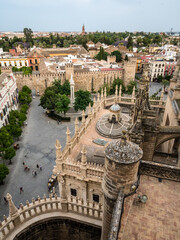 Details of the Sevilla Cathedral roof