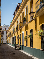 Colorful streets of Sevilla, Andalousia