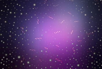 Dark Purple, Pink vector pattern in Christmas style.