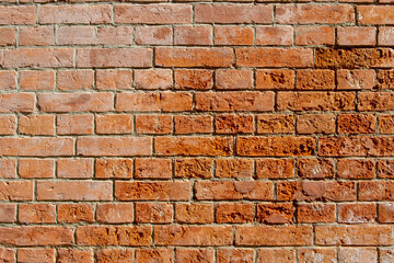 Naklejka premium Old red brick wall 