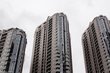 Fototapeta premium Three skyscrapers in Bangkok