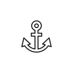 Profession of a sailor concept. Line icon of anchor © Dilia Almukhambetova